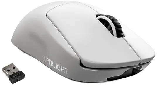 Logitech G PRO X SUPERLIGHT - Gaming Mus - Optisk - 5 knapper - Hvid